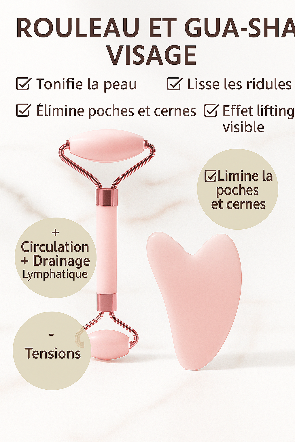 Gua-Sha et Rouleau Visage