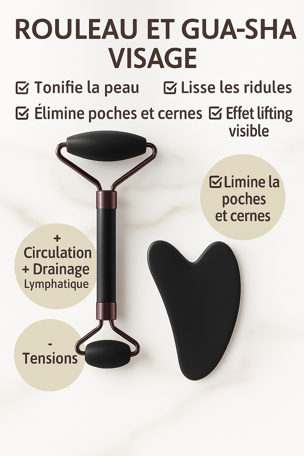 Gua-Sha et Rouleau Visage