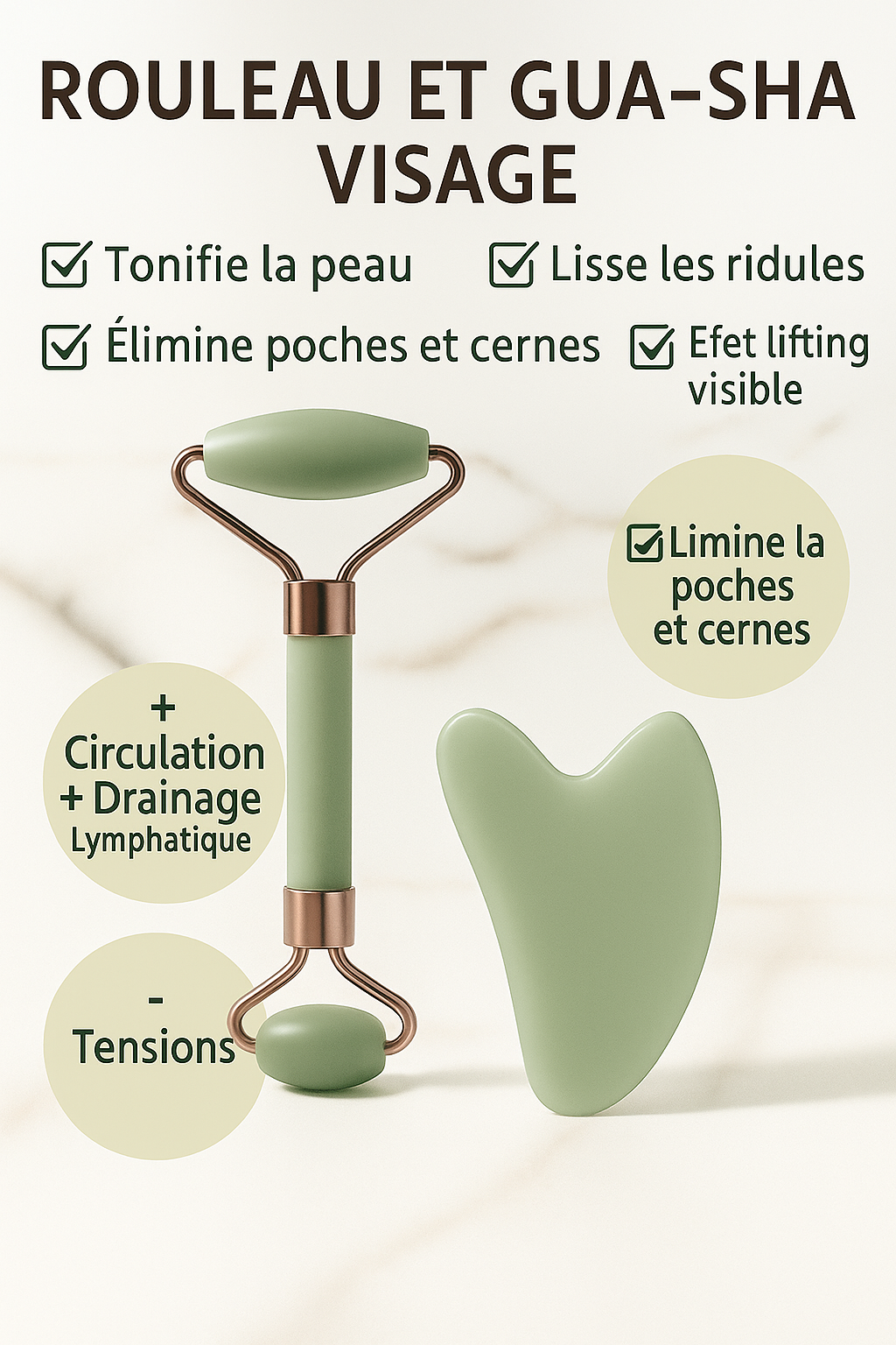 Gua-Sha et Rouleau Visage